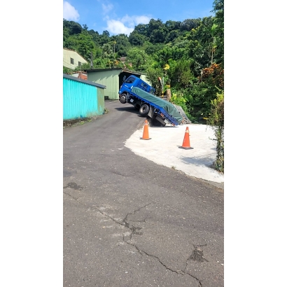 斜坡吊掛道路救援作業